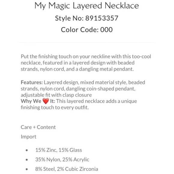 Free People My Magic Layered Necklace Ariana Ost Bohemian Glass Whimsical -New - Picture 12 of 12